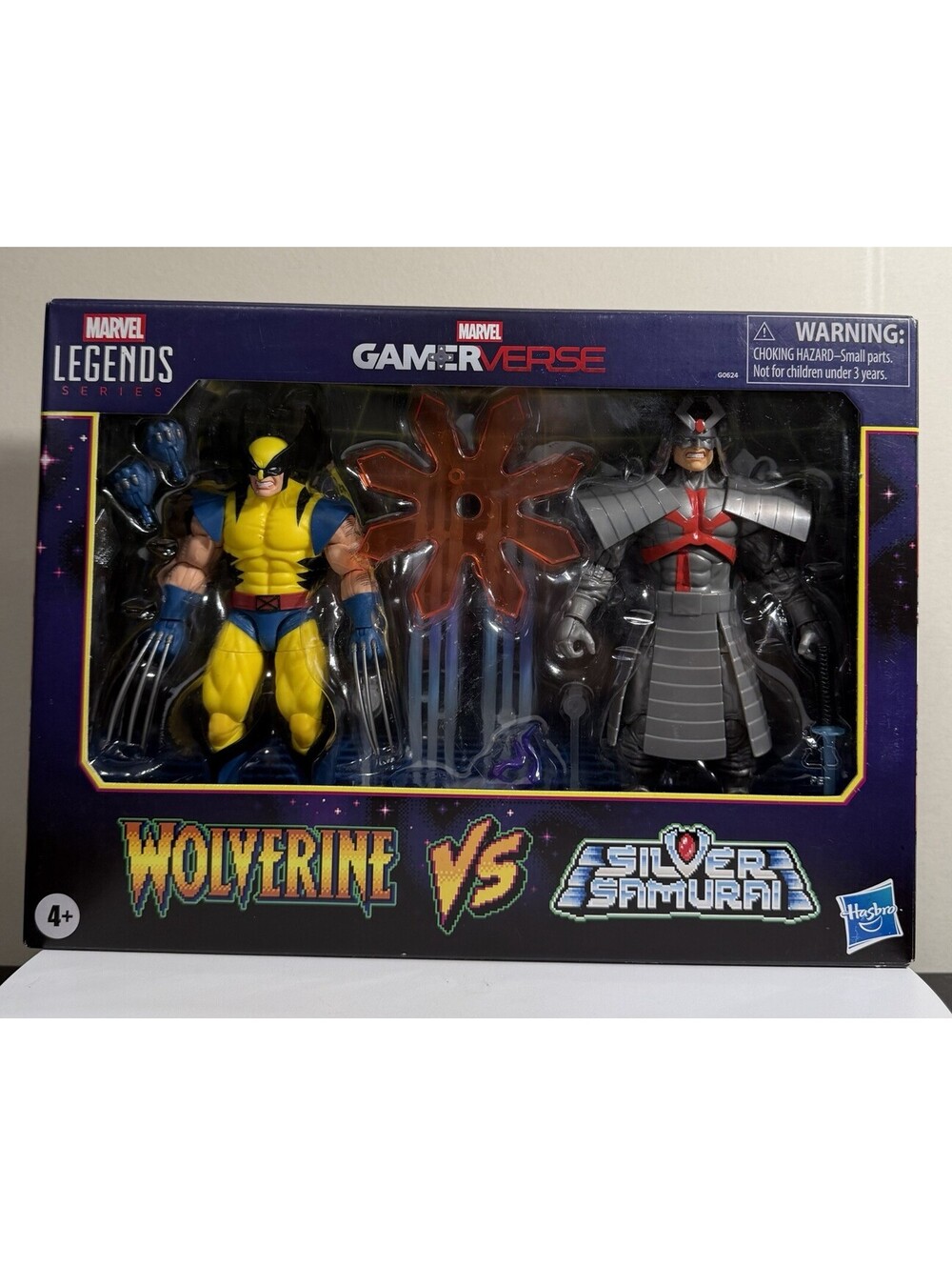 Hasbro Marvel Legends Gamerverse Wolverine Silver Samurai Tiger Stripe 90s MvC